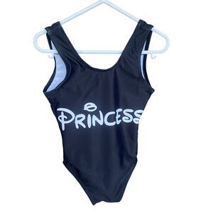 Disney Princess Swimsuit Toddler Girls Size 2T Black White‎ One Piece Beach Pool